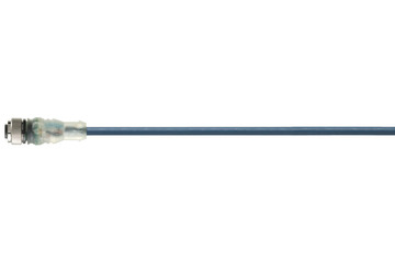 chainflex® anslutningskabel rak med LED M12 x 1, CF.INI CF9