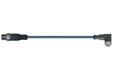 chainflex® förbindelsekabel 360° skärmad, vinklad M12 x 1, CF.INI CF10
