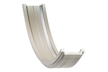 drylin® W dubbelskena WSB, fyrkantig, konvex