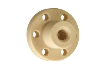 drylin® miniatyrgängad mutter med fläns, metrisk gänga, J350FLM