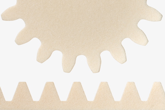 3D-printat kugghjul med kuggstång