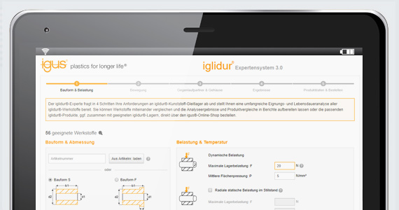 Kostnadsfria onlineverktyg från igus®