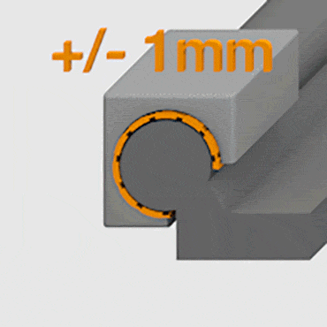 Extremt flexibelt - du bestämmer längd och bredd