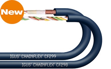 TPE-Datenleitungen chainflex CF298 und CF299