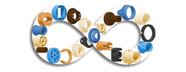 Olika speciallager individuellt tillverkade av igus®