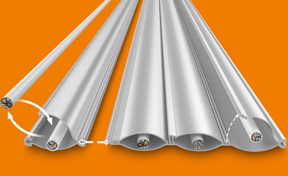 e-skin® flat kabelledningssystem