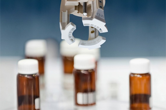 3D-printat gripdon för flasktappning