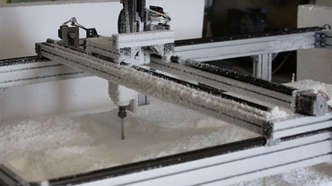 CNC-maskin för fräsning av frigolit