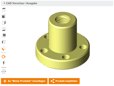 CAD-konfigurator för gängor