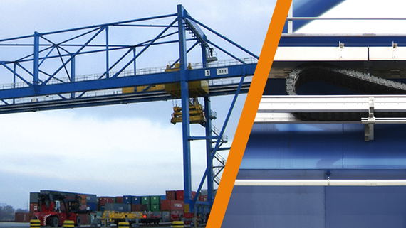 Rail mounted gantry-kran (RMG)