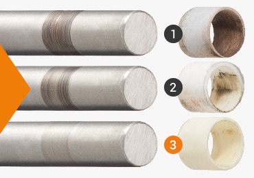 3D-printad plastbussning med låg friktion