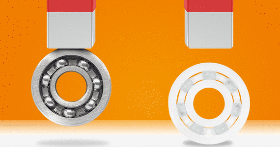 Plastkullager är omagnetiska och elektriskt isolerade